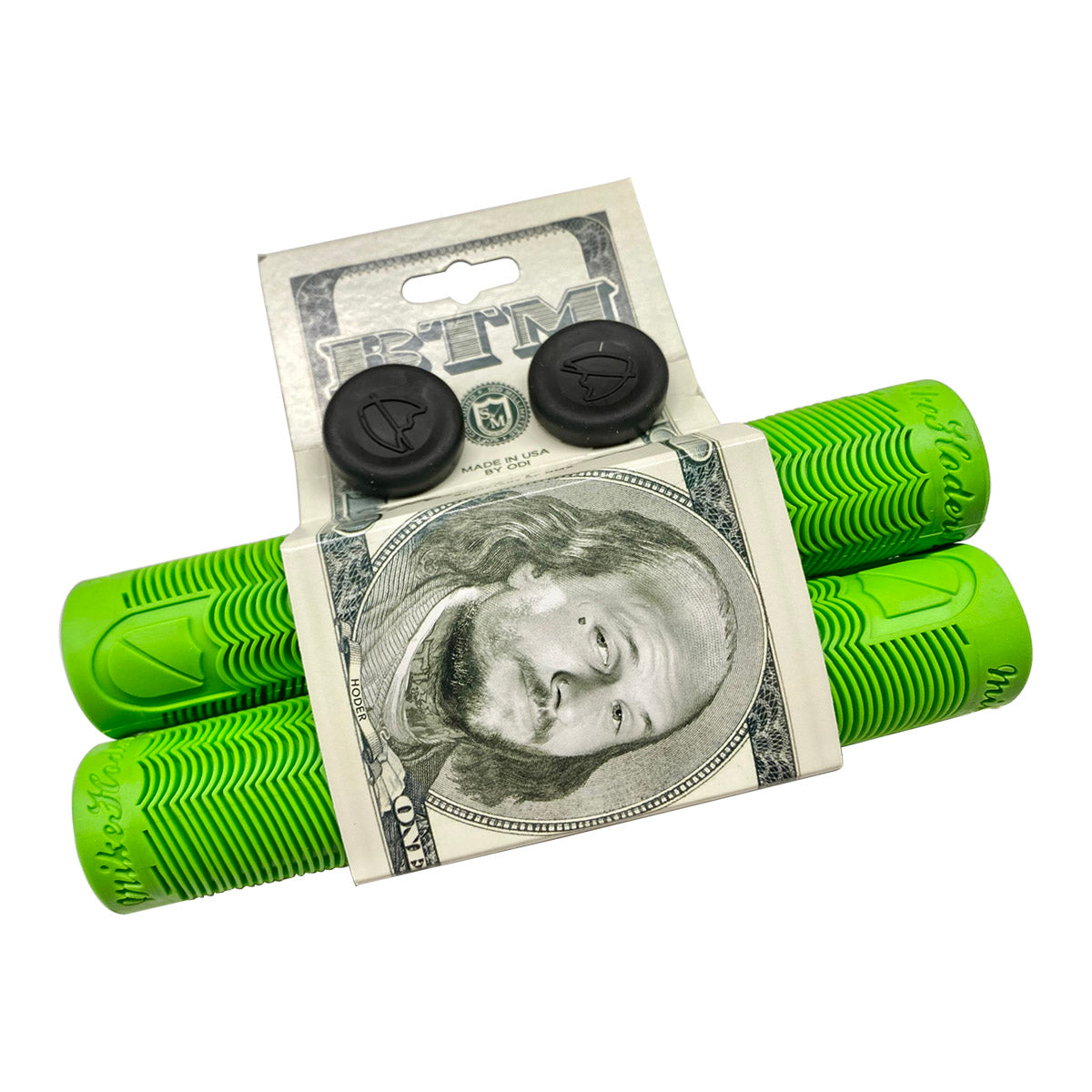 S&M Bikes BMX Hoder Grips - Lime Green
