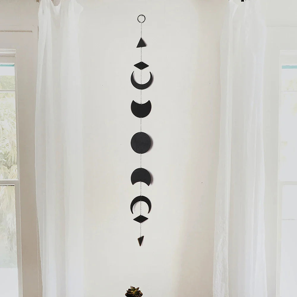 Black Moon Phase Wall Hanger