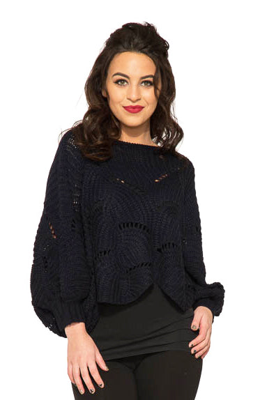 Cordelia Knitted Poncho Sweater