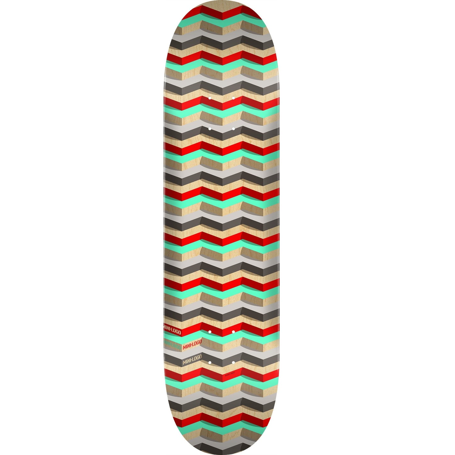 Mini Logo Pattern Steps Skateboard Deck 244 - 8.5″