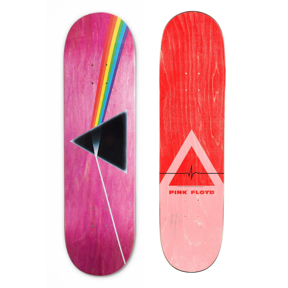 Habitat Pink Floyd Dark Side of the Moon Skateboard Deck - 8.5″ TWIN (Pink Veneer)