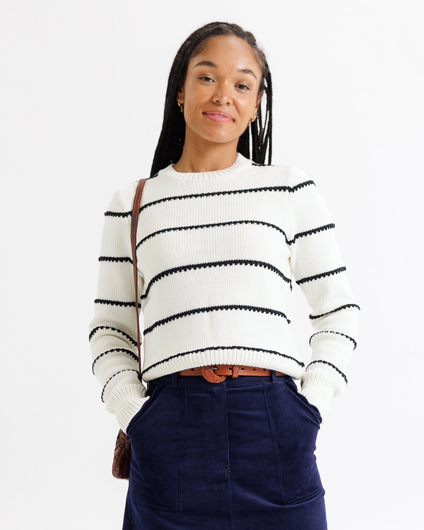 Stitch Stripe Crew