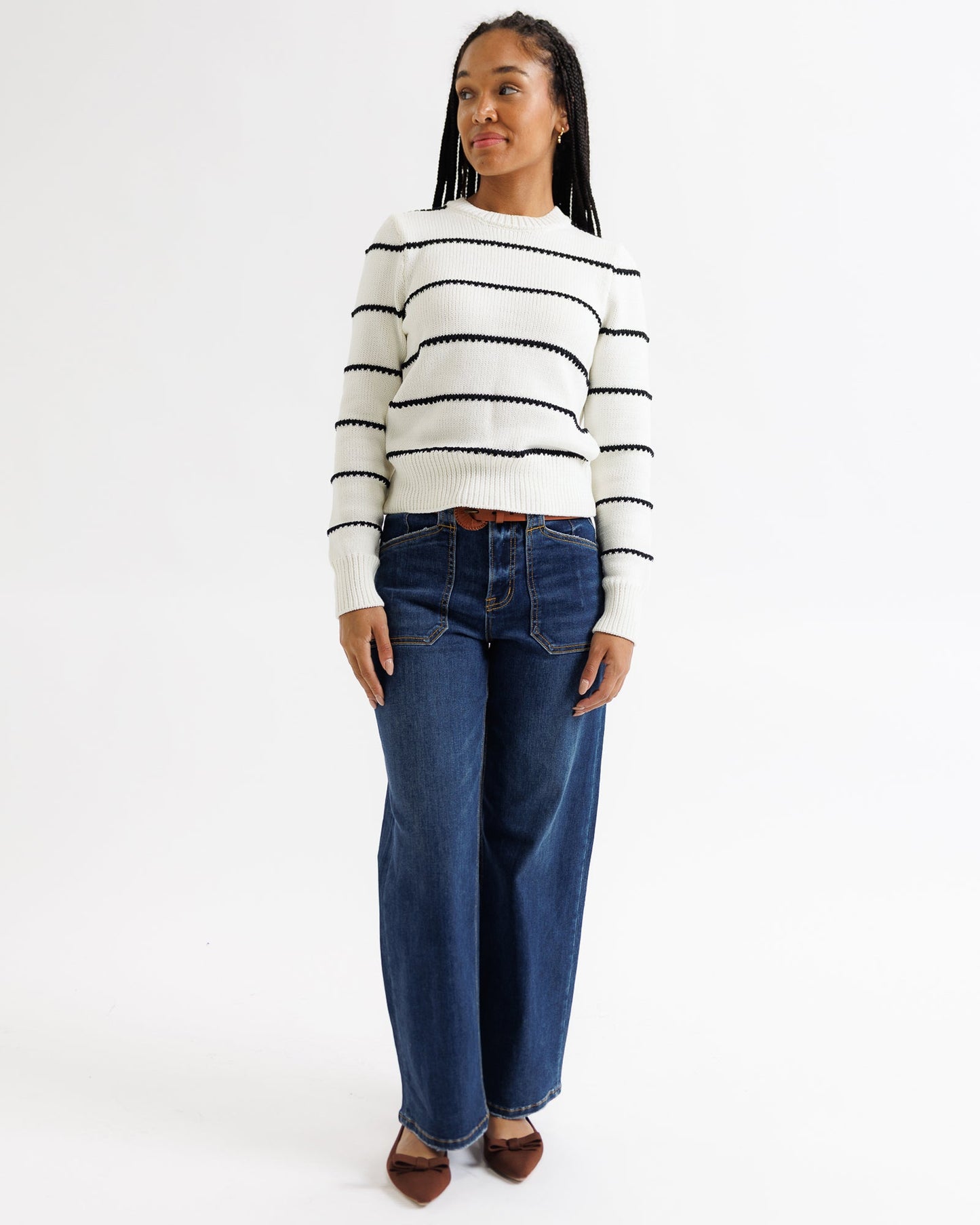 Stitch Stripe Crew