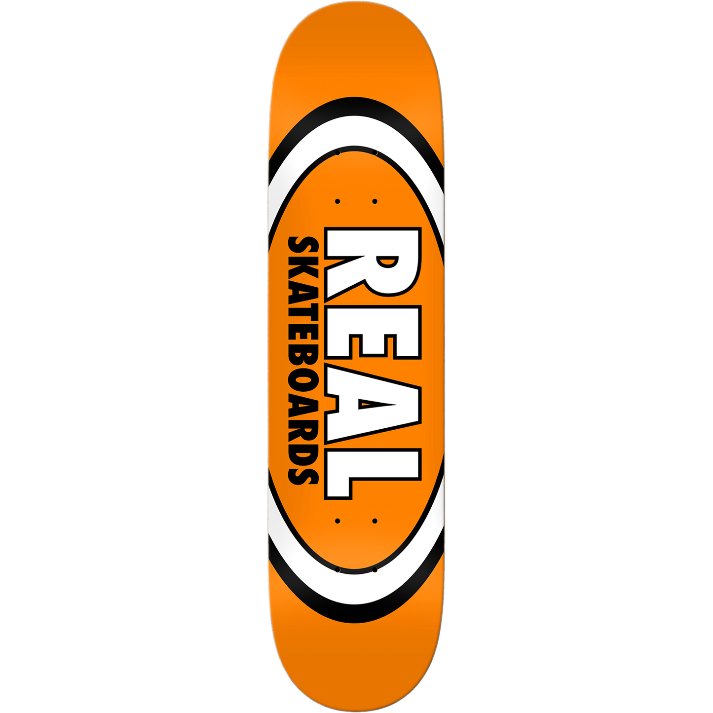 Real Classic Oval Skateboard Deck - 7.5″ Orange