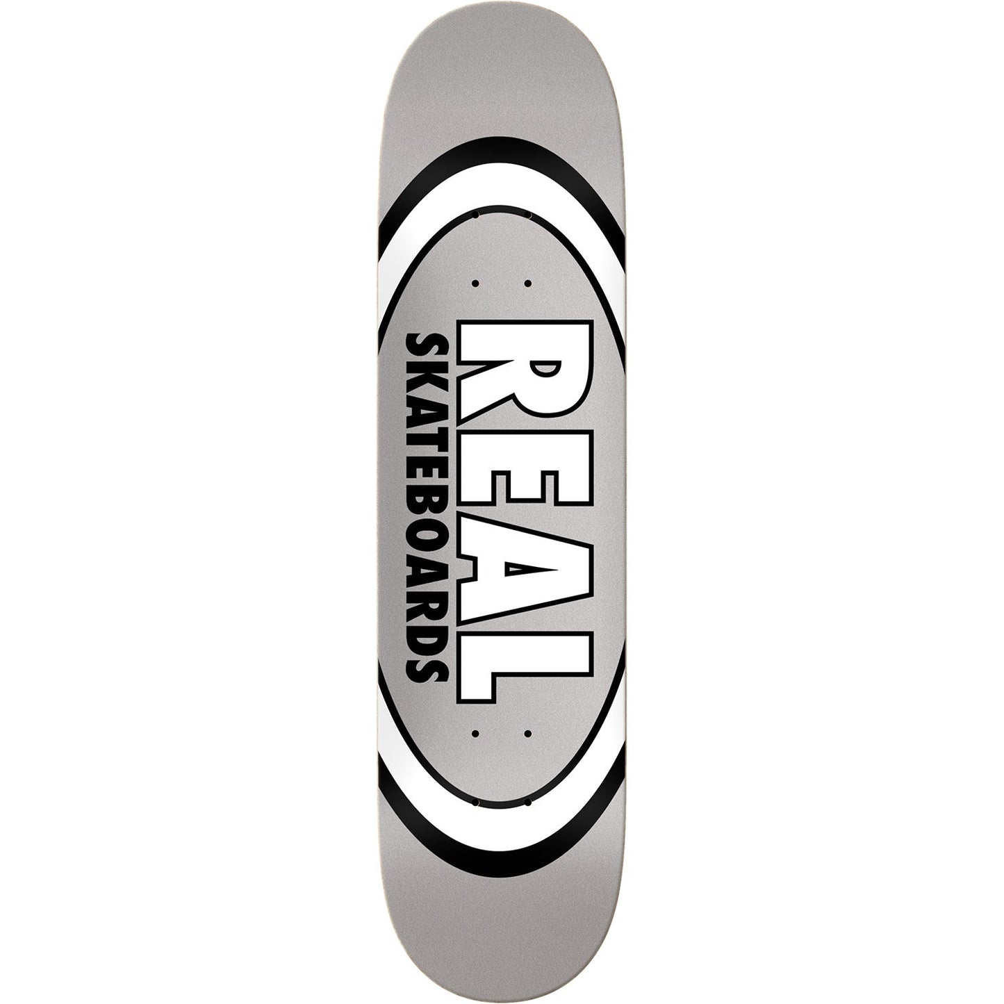 Real Classic Oval Skateboard Deck - 7.75″ Grey