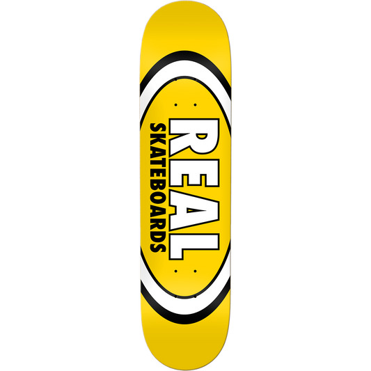 Real Classic Oval Skateboard Deck - 8.06″ Yellow