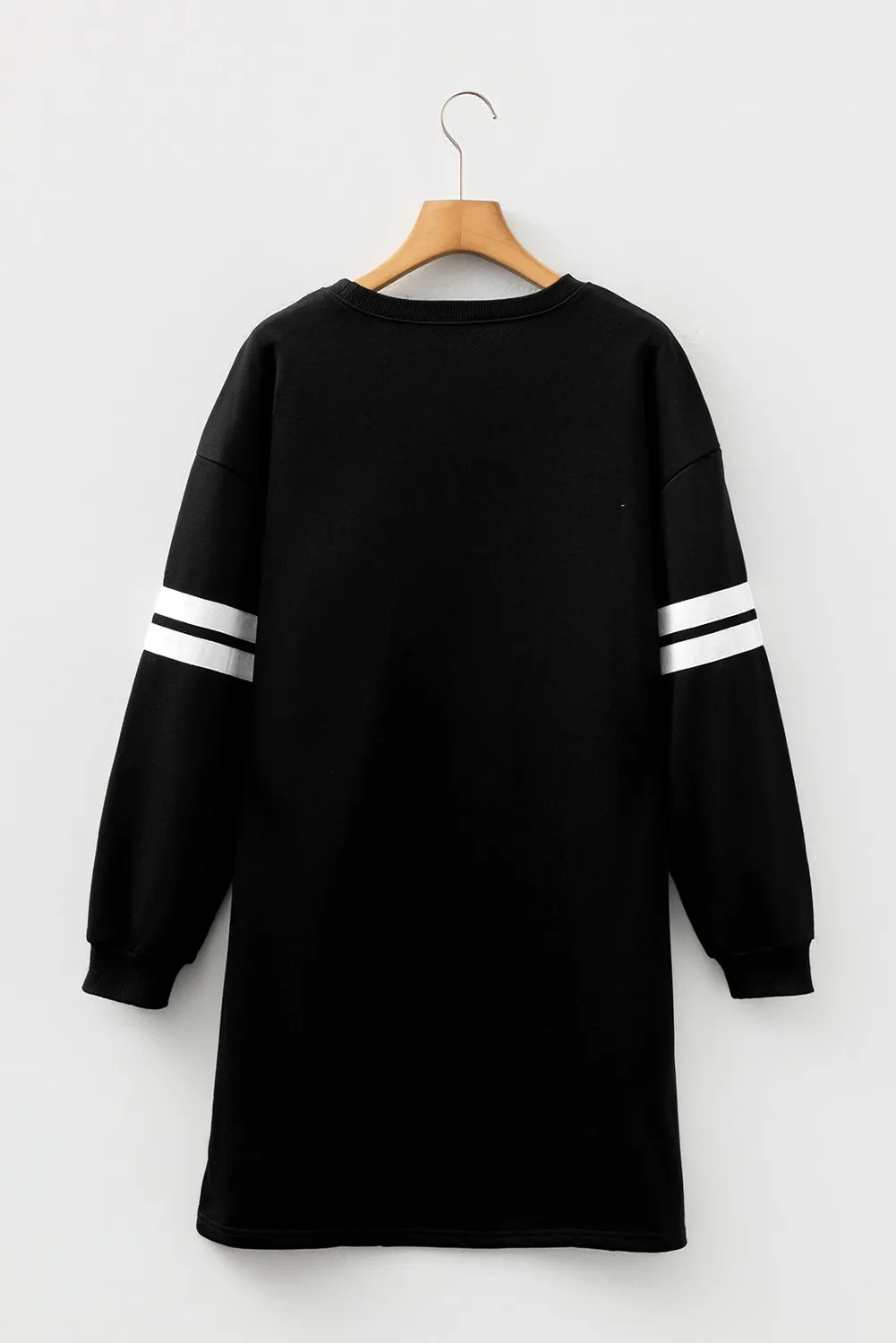 Mia Striped Sleeve Sweatshirt Dress
