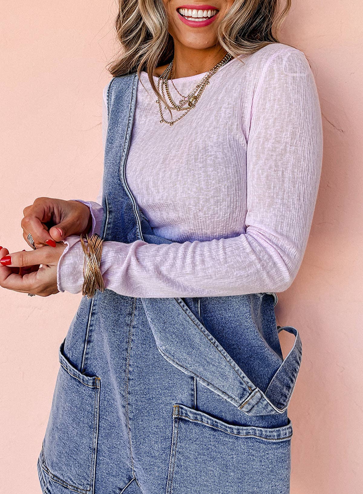 Denim Sleeveless Patched Pocket Romper