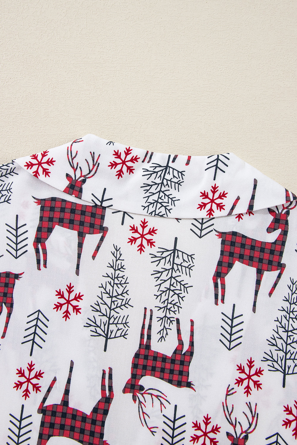 Abigail Christmas Deer Printed Shirt