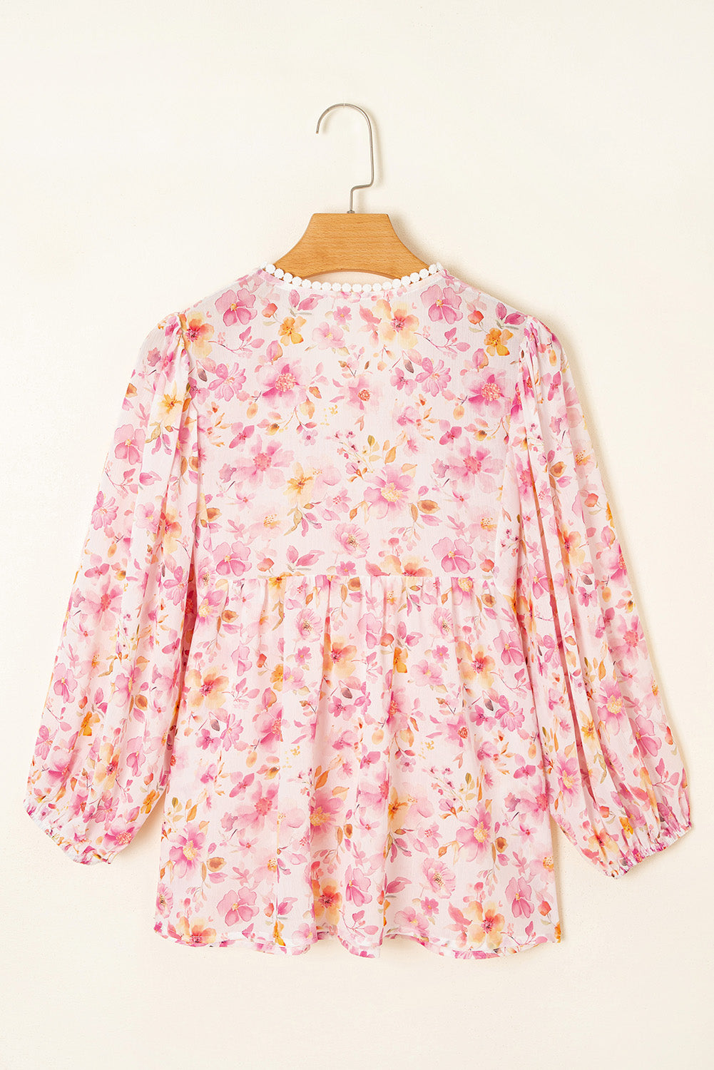 Sienna Floral Tassel Tie Tunic Blouse