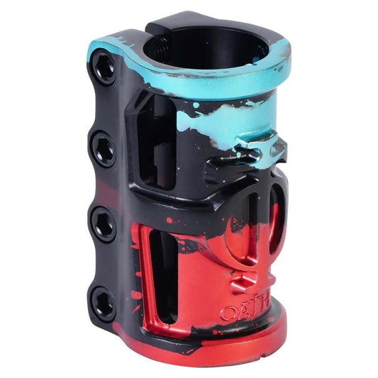 Oath Cage V2 SCS 4 Bolt Clamp - Black/Teal/Red