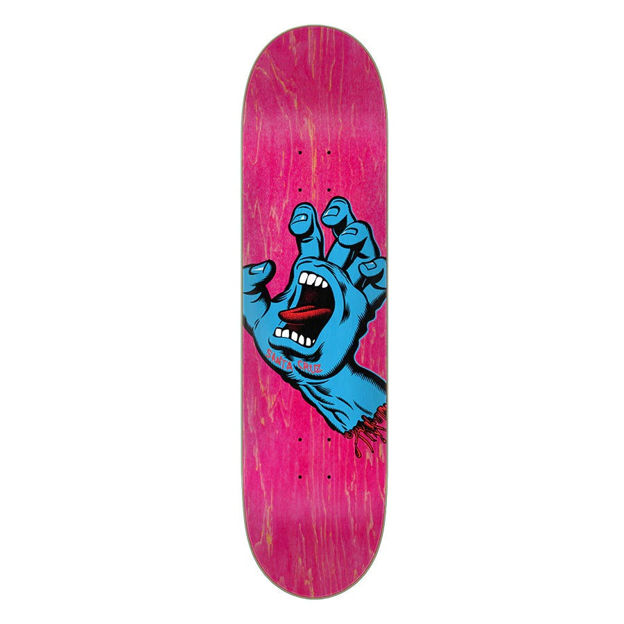 Santa Cruz Screaming Hand Skateboard Deck - 7.80″ Pink
