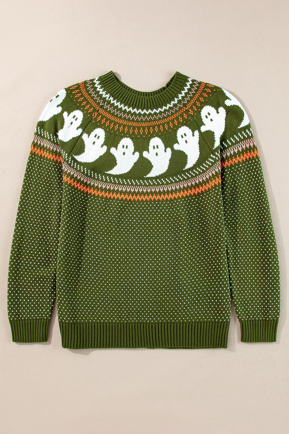 Kaylee Halloween Ghost Pattern Sweater