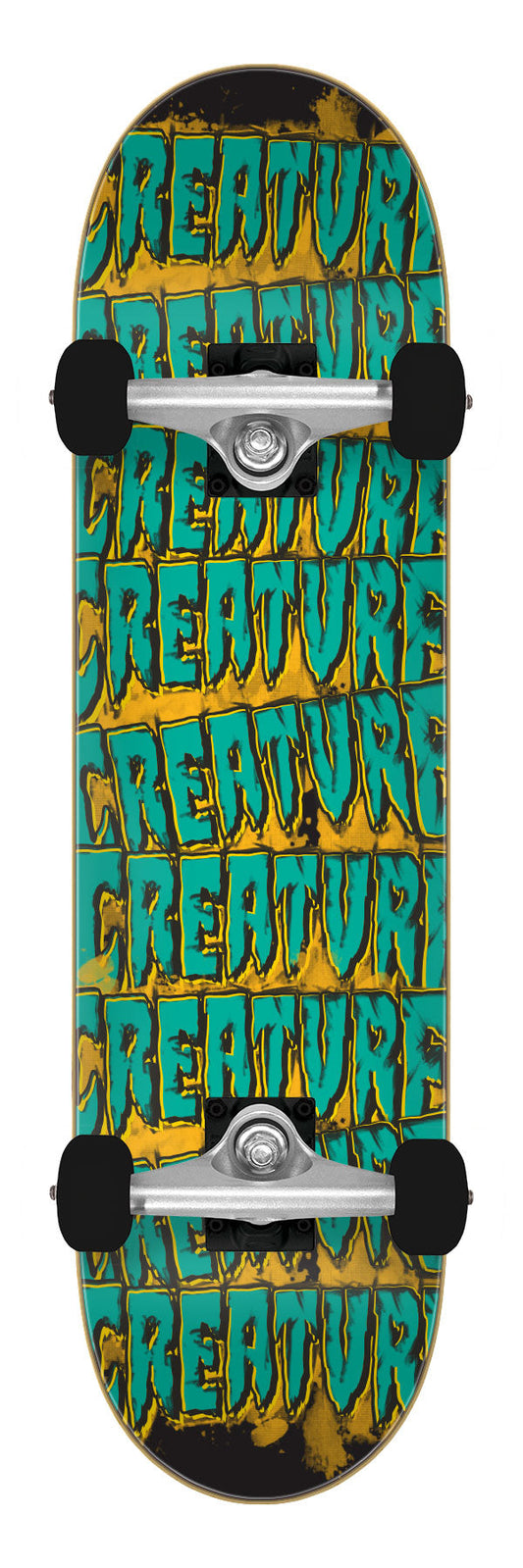 Creature Logo Spill Mini Skateboard Complete - 7.75″
