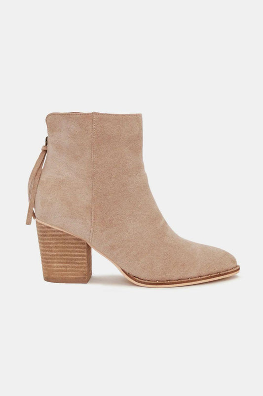Mayfair Suede Point Toe Ankle Booties