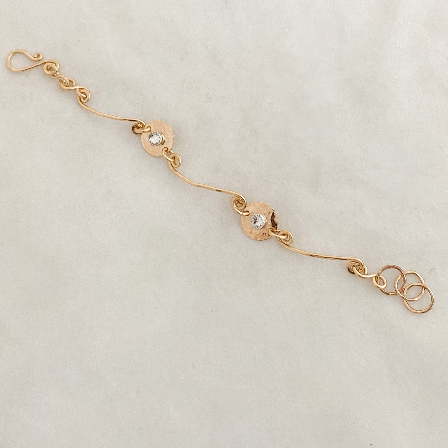 Swirl Birthstone Bracelet