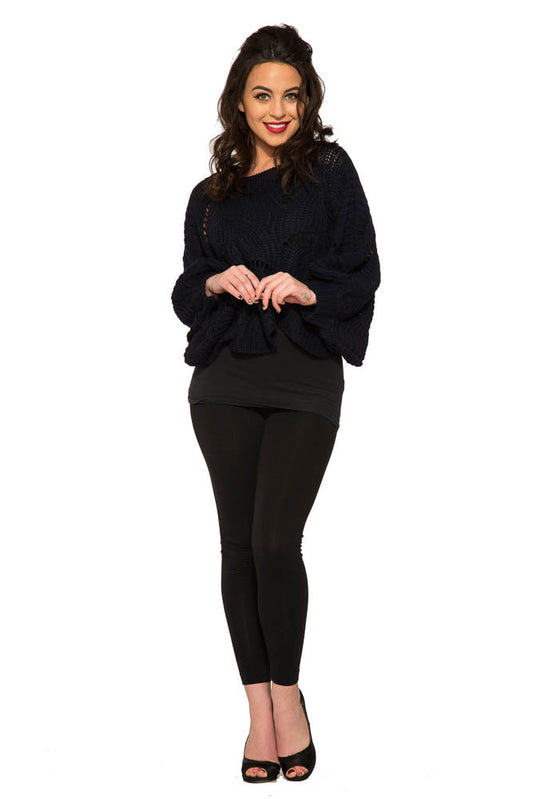 Cordelia Knitted Poncho Sweater