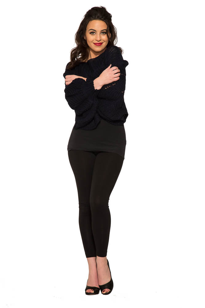 Cordelia Knitted Poncho Sweater