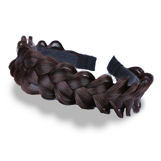 COFFEE BROWN 2/33 LOOSE BRAID HARD HEADBAND