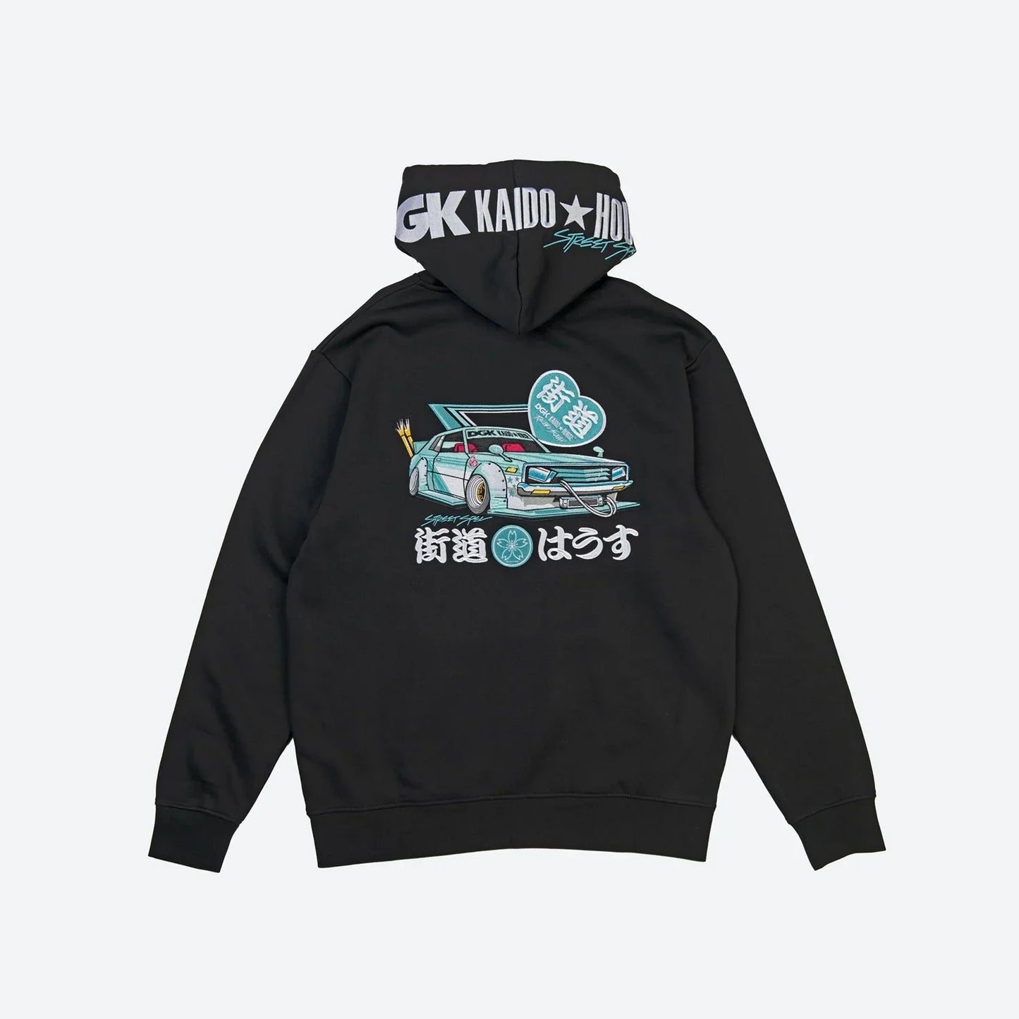 DGK x Kaido House Zokusha Embroidered Hoody - Black