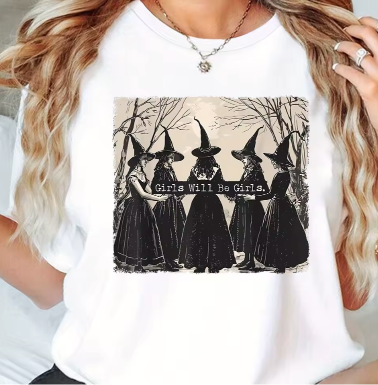 Girls Will Be Girls Witch T-Shirts
