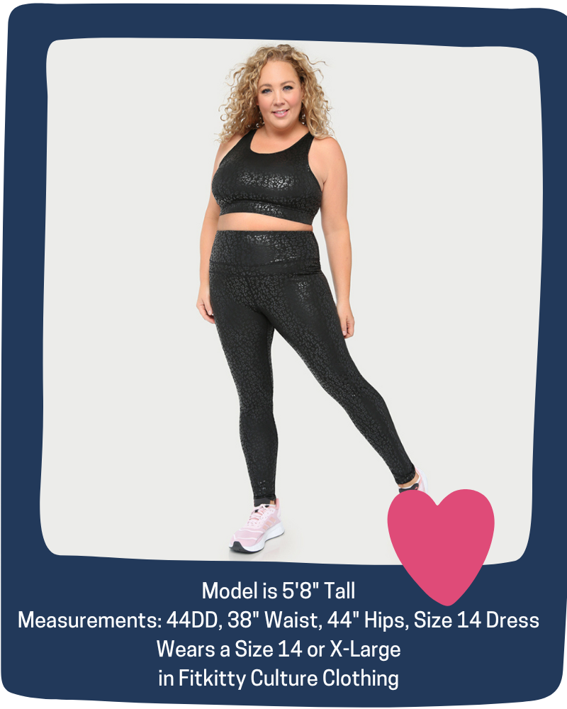 Metallic Cheetah Active Legging