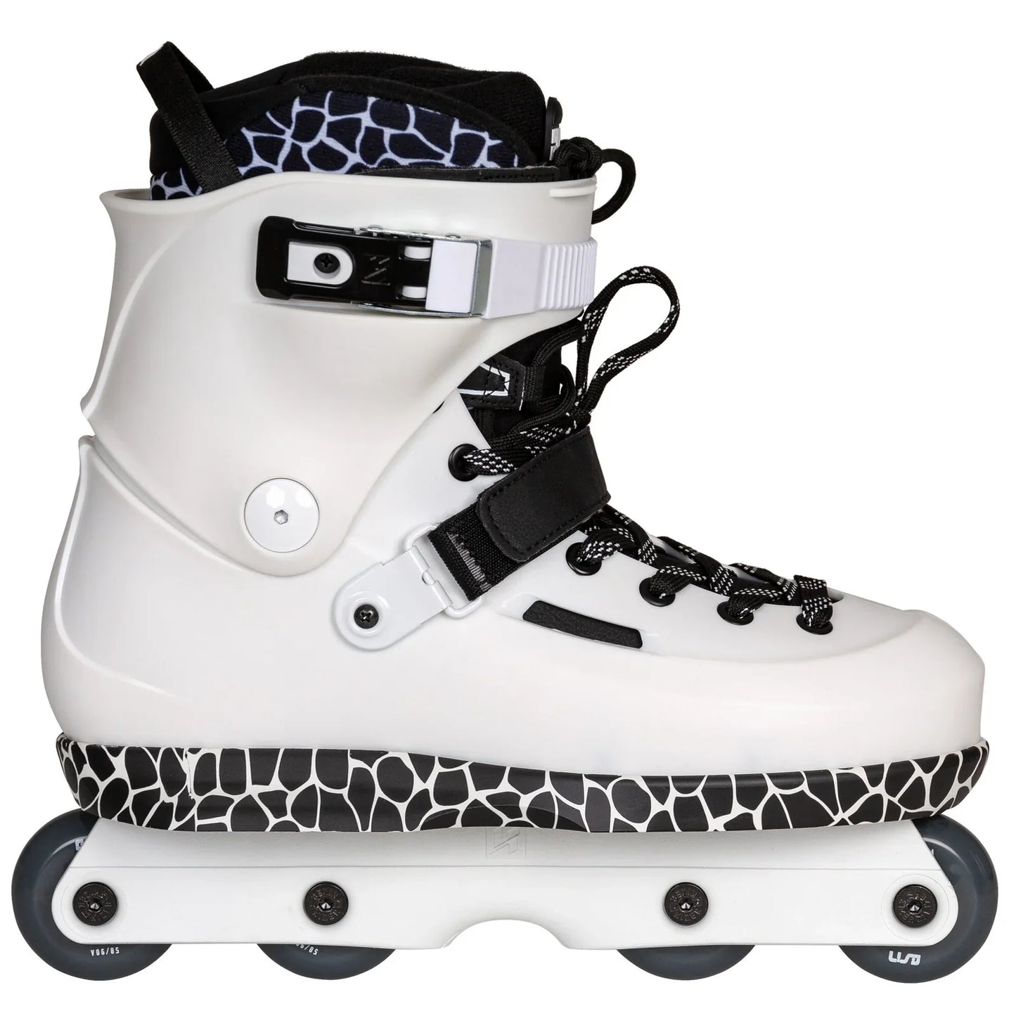 USD Sway Farmer Pro Aggressive Inline Skates Complete - White/Black
