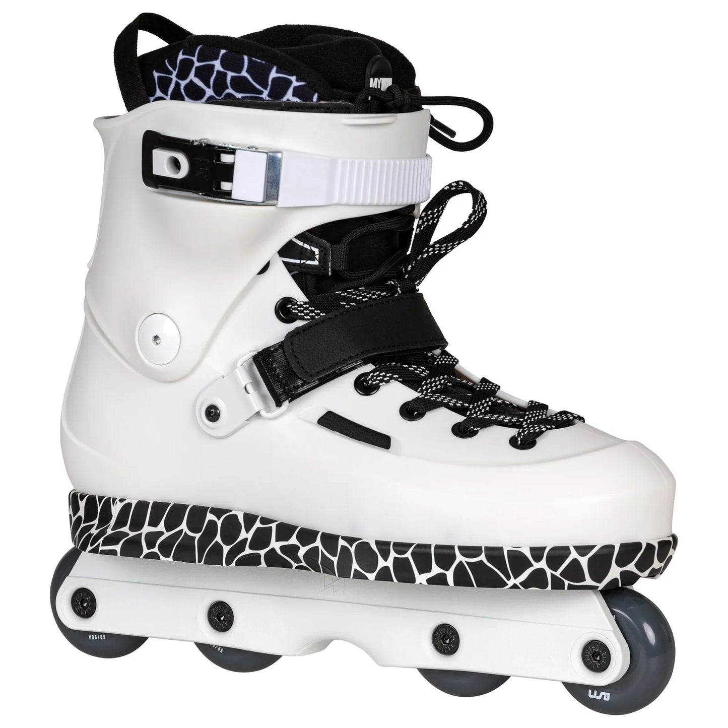 USD Sway Farmer Pro Aggressive Inline Skates Complete - White/Black