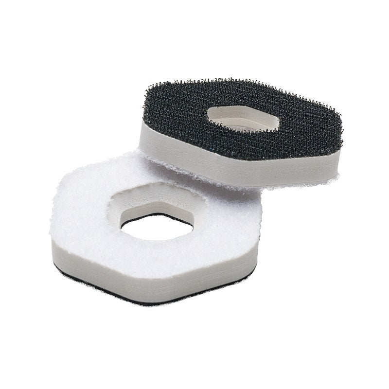 Seismic Hollow Pucks Risers Hex- White (Pair)