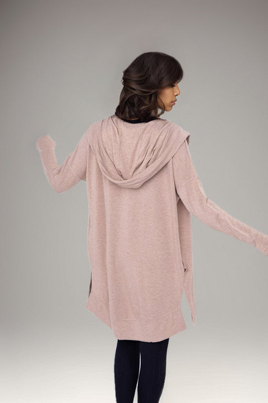 Cozy Hooded Cardigan with Pockets