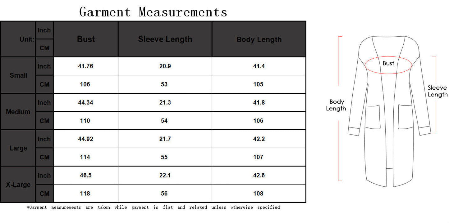 Knitted Long Sleeve Cardigan Sweater