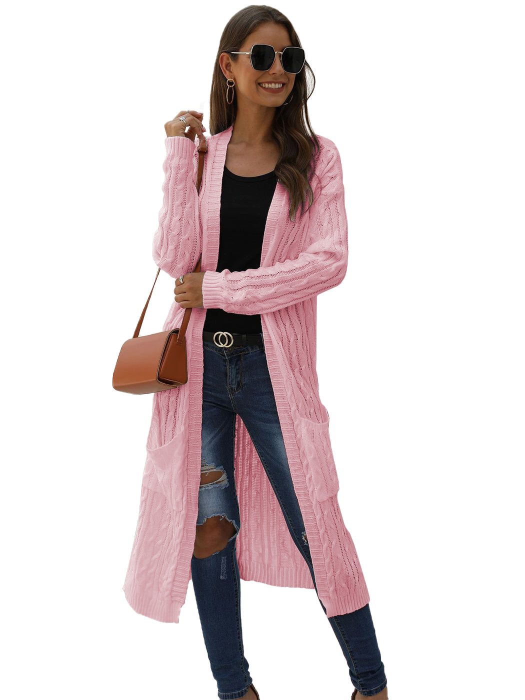 Knitted Long Sleeve Cardigan Sweater