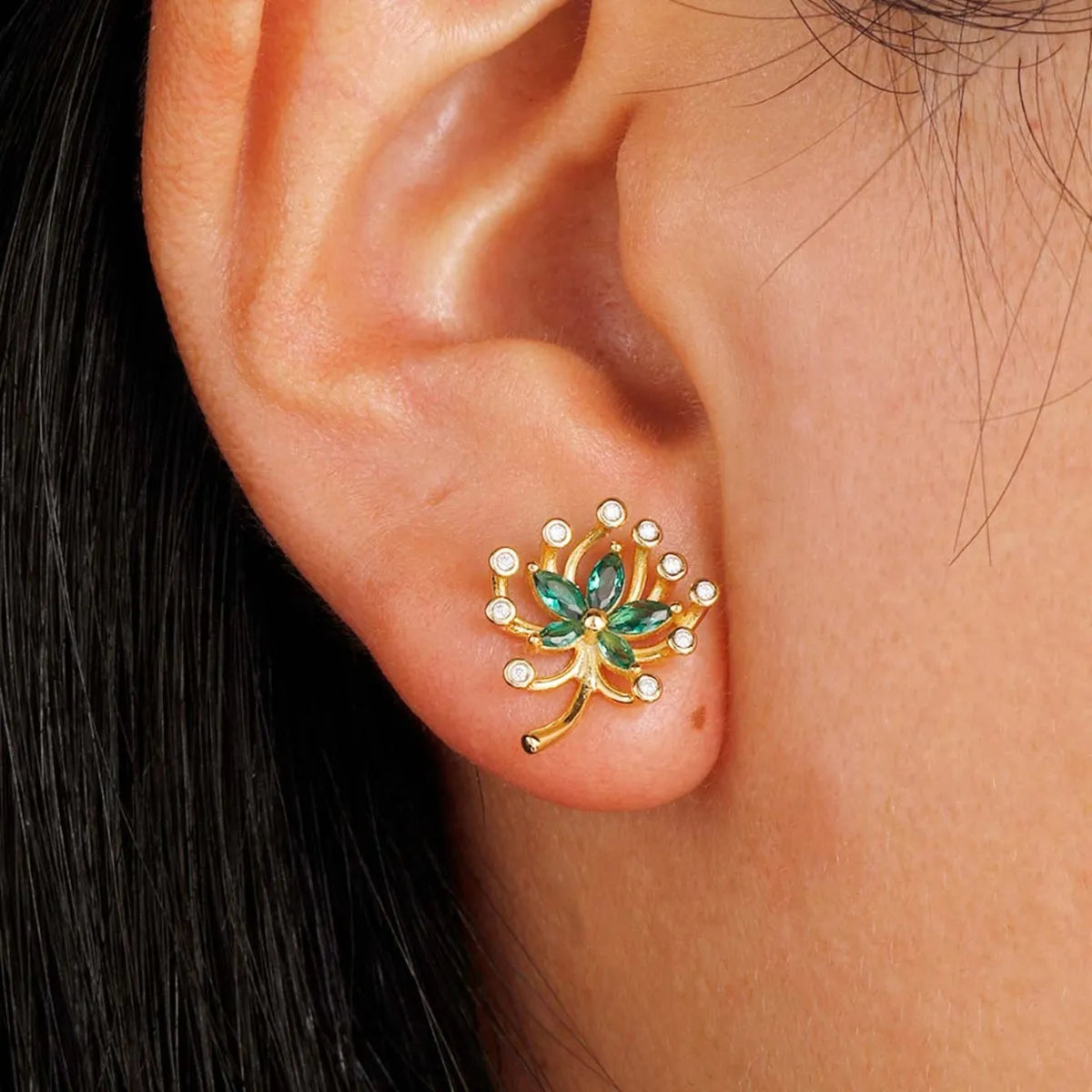 Sterling Silver Moissanite Stud Earrings