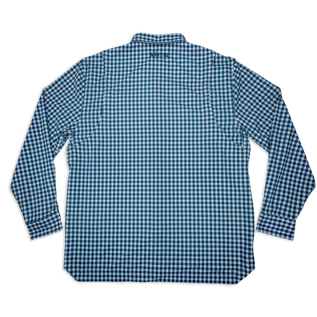 Long Sleeve Patterned Lifestyle Button Down w/ REPEL-X