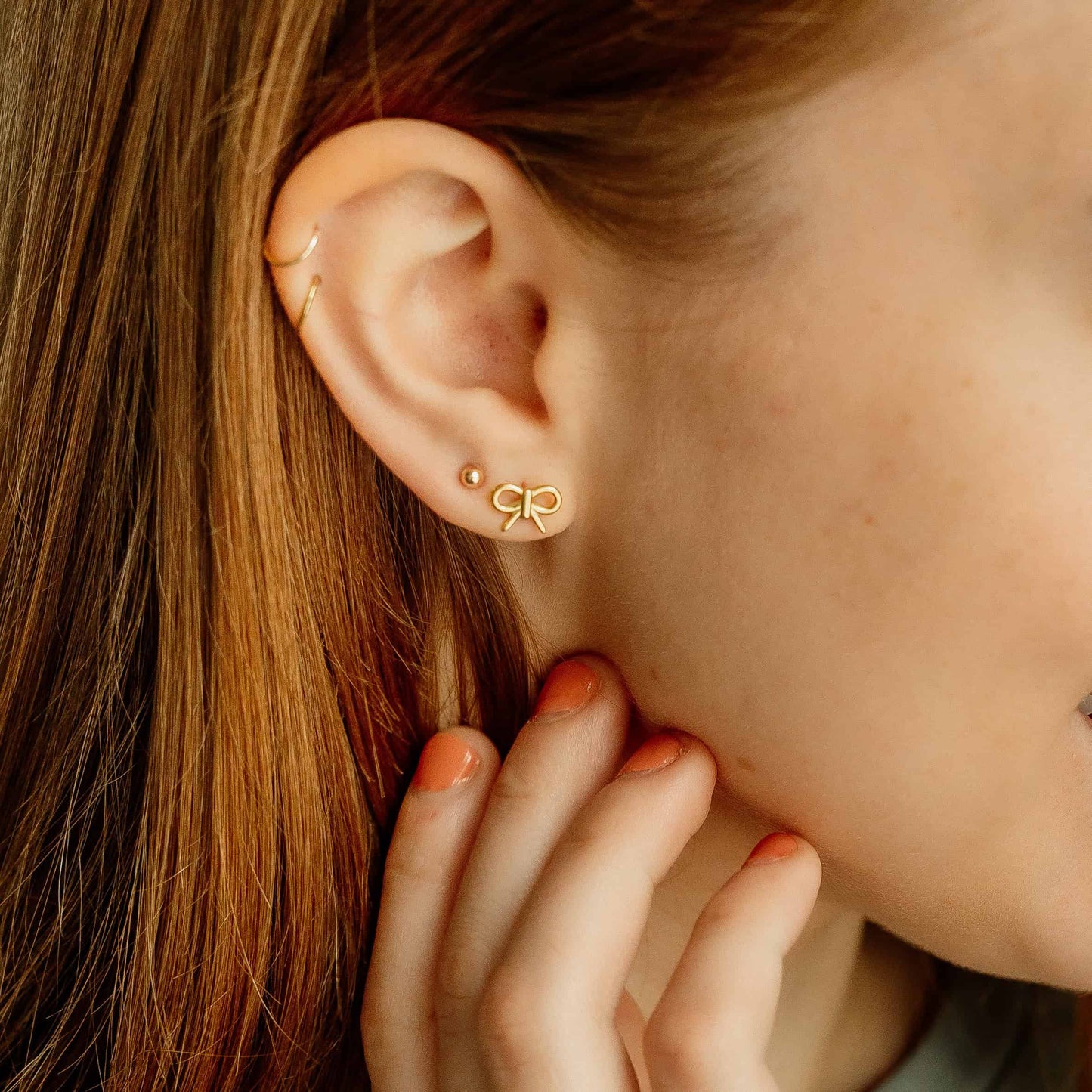 Bowtie Screw Back Earrings