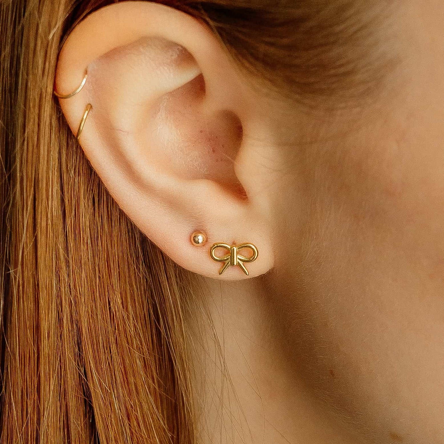 Bowtie Screw Back Earrings