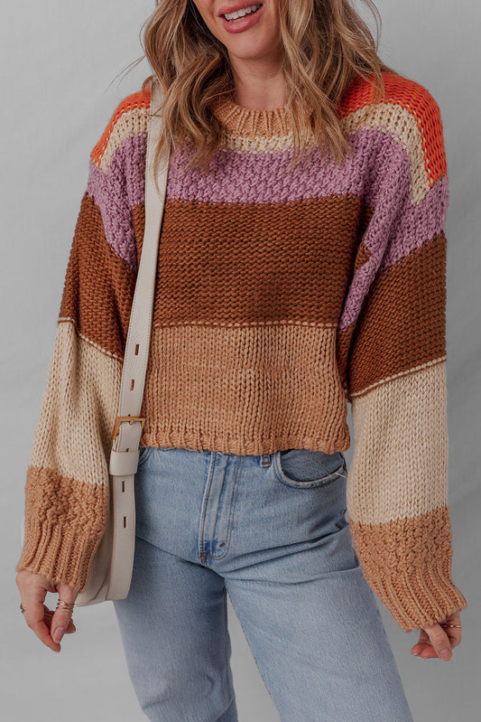 Lydia Cropped Knitted Sweater