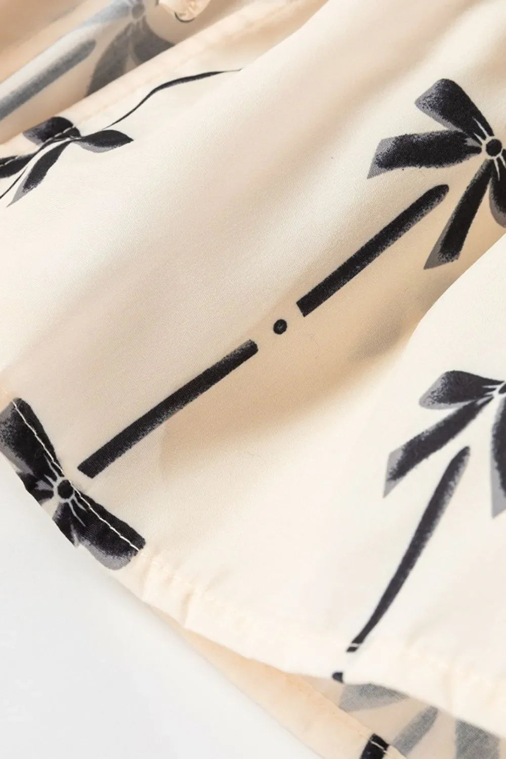 "Tied Front Bow Print Peplum Tank (LAST ONE)
