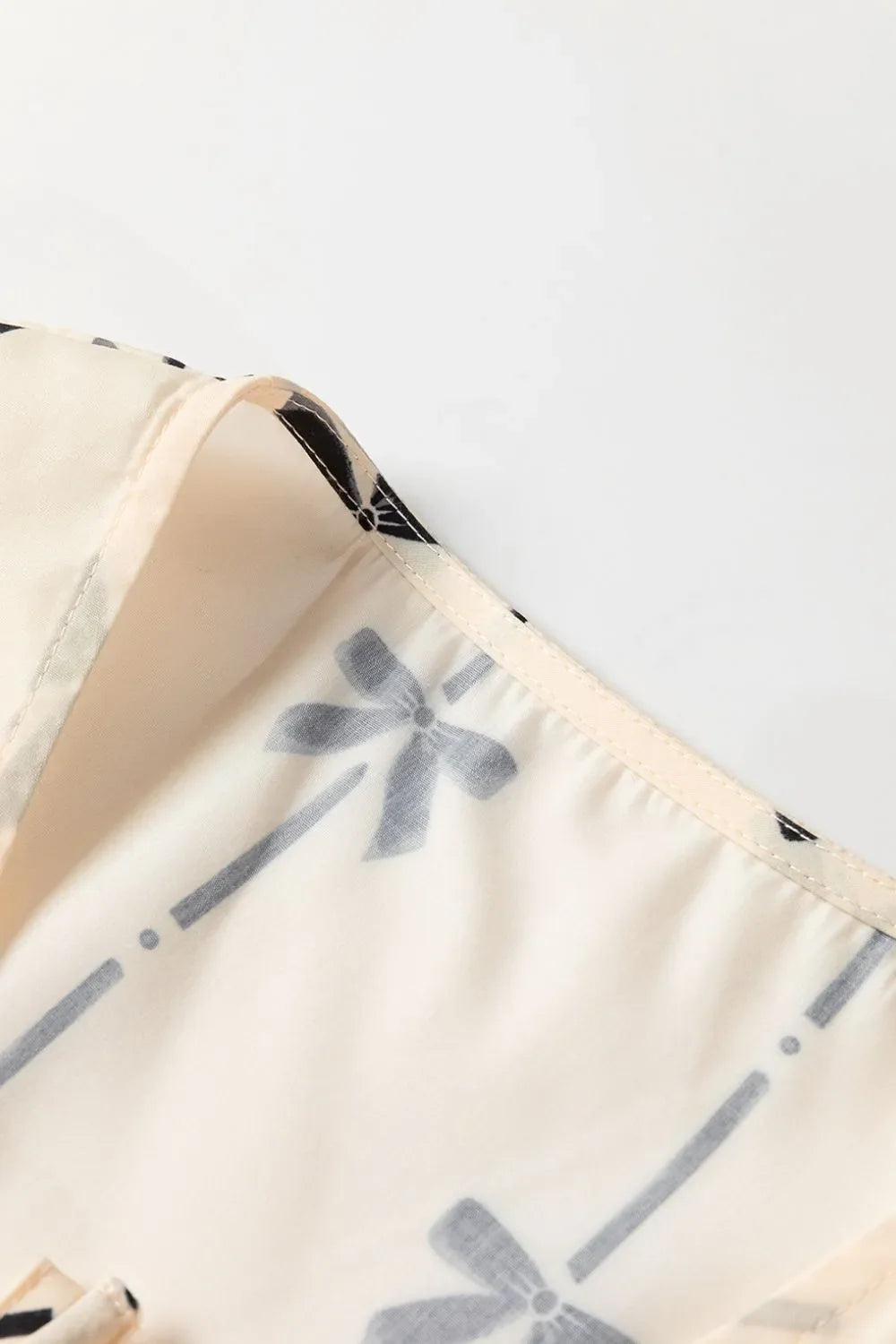 "Tied Front Bow Print Peplum Tank (LAST ONE)