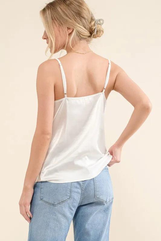 Satin Cami with Adjustable Strap