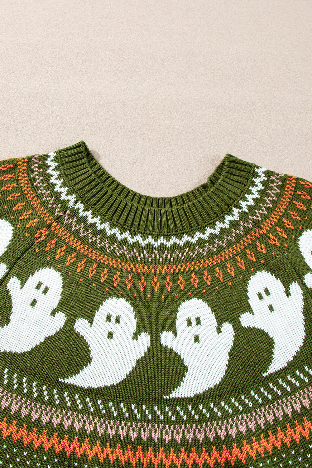 Kaylee Halloween Ghost Pattern Sweater