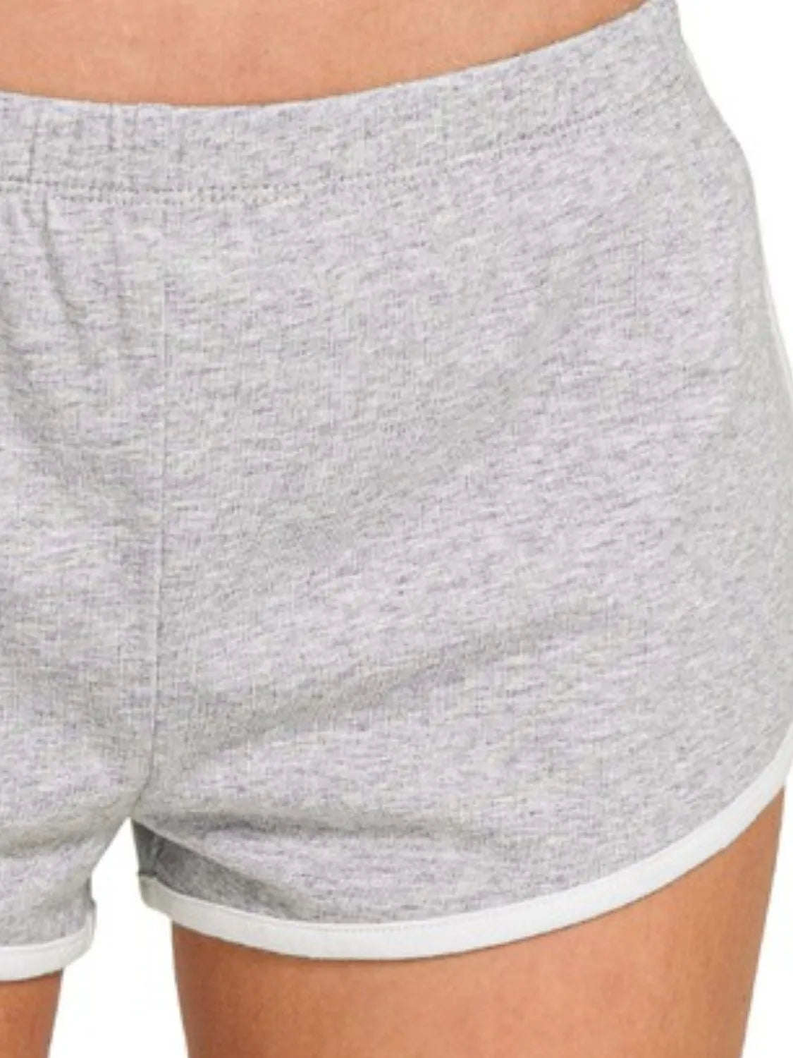 Zenana Elastic Waistband Dolphin Shorts