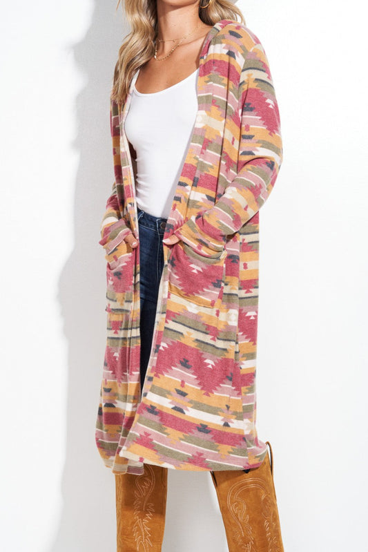 Aztec Hooded Cardigan Made in America