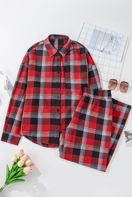 Madison Checkered Pattern Loose Shirt