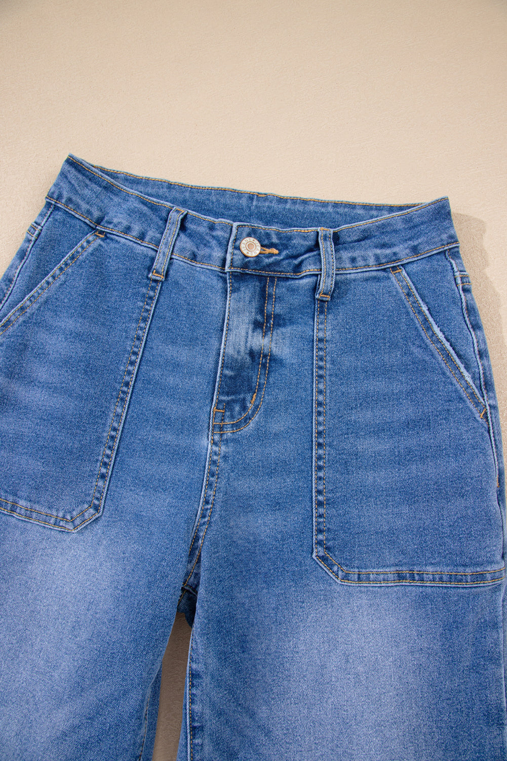 Courtney Cropped High Rise Wide Leg Jeans