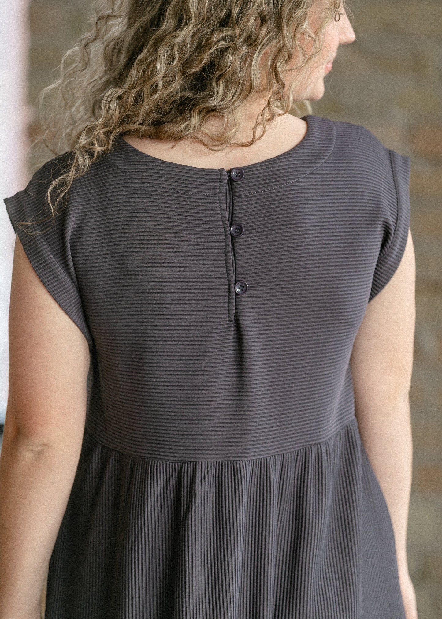 Olivia A-line Solid Midi Dress - FINAL SALE