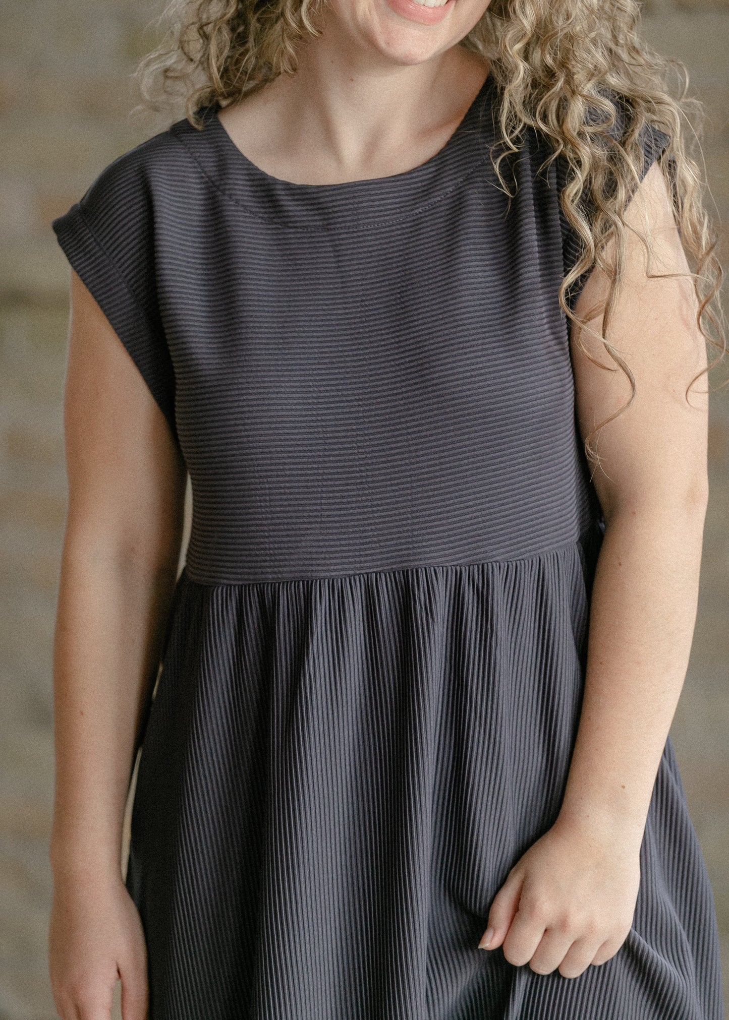 Olivia A-line Solid Midi Dress - FINAL SALE